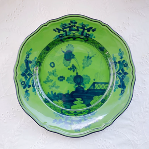 طقم أطباق عشاء من الخزف الصيني الفاخر بتصميم أوروبي عتيق مع نقش زهور خضراء للحدائق، مخصص لتزيين الطاولات وحفلات الزفاف - Product Image 2