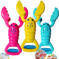 Mignon Carton Homard Forme Boule De Neige Maker Drôle Neige Ensemble Jouet Offre Spéciale En Plein Air Hiver En Plastique Enfants Neige Outils