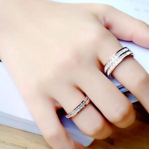 <span class=keywords><strong>Acciaio</strong></span> <span class=keywords><strong>chirurgico</strong></span> placcato oro 18K zirconio cubico ampio enternity anello di dichiarazione di fede nuziale gioielli regalo per le donne e gli uomini taglia 5-13 - Product Image 5