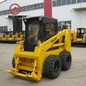 Hysoon Hy380 Jc 75 Hydraulic Scrubber Agricultural Small Skid Steer Loader