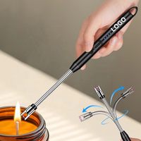 Dericsson Allume-Cigare Électronique Arc USB Rechargeable Coupe-Vent pour Bougie Cuisine BBQ, Support Personnalisation LOGO