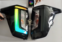 Kit de conversion pour pick-up : Systèmes d'éclairage, feux de voiture, couvercles de lampes fumés noirs, feux arrière LED RGB haut de gamme pour Hilux Travo 2026