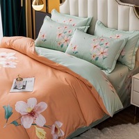 En gros personnalisé 133*72 impression drap de lit 100% coton couette ensembles ensembles de literie