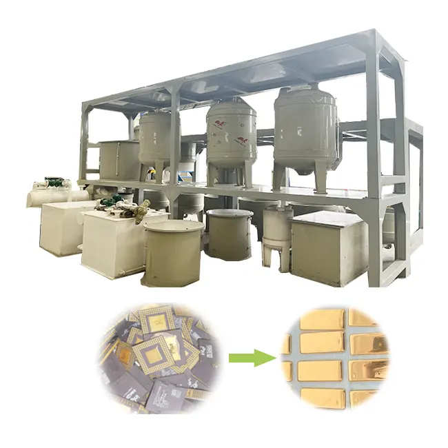 Máquina de reciclaje de metales preciosos Chatarra Pcb Placa madre Planta de recuperación de oro E Máquina de reciclaje de residuos