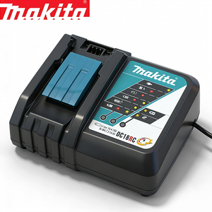 <span class=keywords><strong>Cargador</strong></span> Rápido de Iones de Litio <span class=keywords><strong>Makita</strong></span> DC18RC de 18 V para Baterías LXT de 14,4 V-18 V BL1850B BL1860B, Herramientas Eléctricas de Plástico ABS - Product Image 1