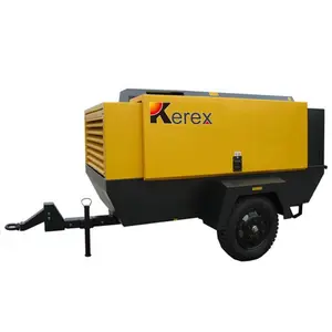 High pressure 16bar 18bar 20bar 24bar used 110kw diesel engine portable screw air compressor for sale