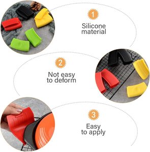 Mitaines de cuisine résistantes à la chaleur, mini-mitaines en silicone pour four, protège-plat en silicone - Product Image 6