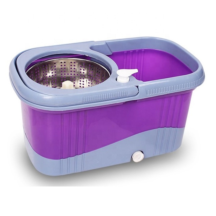 2021 microfiber cleaning flat mop 360 spin magic easy tornado mop bucket