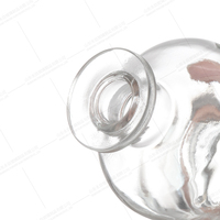 Diffuseur de parfum de luxe 500ml en verre avec bouchon en caoutchouc Gravure vide Manipulation de surface