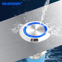 Interrupteurs à bouton-poussoir à verrouillage de 12 mm, anneau lumineux bleu métallique, mini interrupteur étanche, interrupteur à bouton-poussoir instantané personnalisé