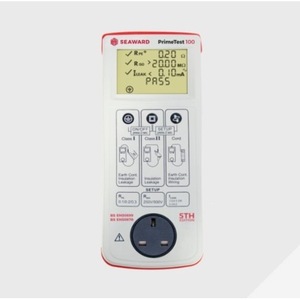 Testeur numérique de continuité et de résistance d'isolement Seaward PrimeTest 100 230V AC avec indicateur de réussite ou d'échec - Product Image 1