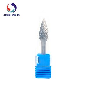 Fresas Rotatorias de Carburo de Tungsteno Recubiertas Jinxin, Corte Simple/Doble, 90 Cónicas, Herramientas Eléctricas de Pulido, OEM, 70 mm de Longitud - Product Image 4