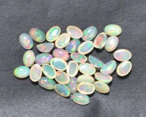 Cabujón de forma redonda de Topacio azul cielo Natural hecho a mano, piedra suelta de piedras preciosas para fabricación de joyas y accesorios de hallazgos - Product Image 3