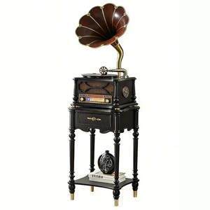 Tourne-disque vintage tout-en-un, vente flash, tourne-disque multifonctionnel, haut-parleur, radio FM, USB, AUX, vinyle LP, audio domestique - Product Image 2