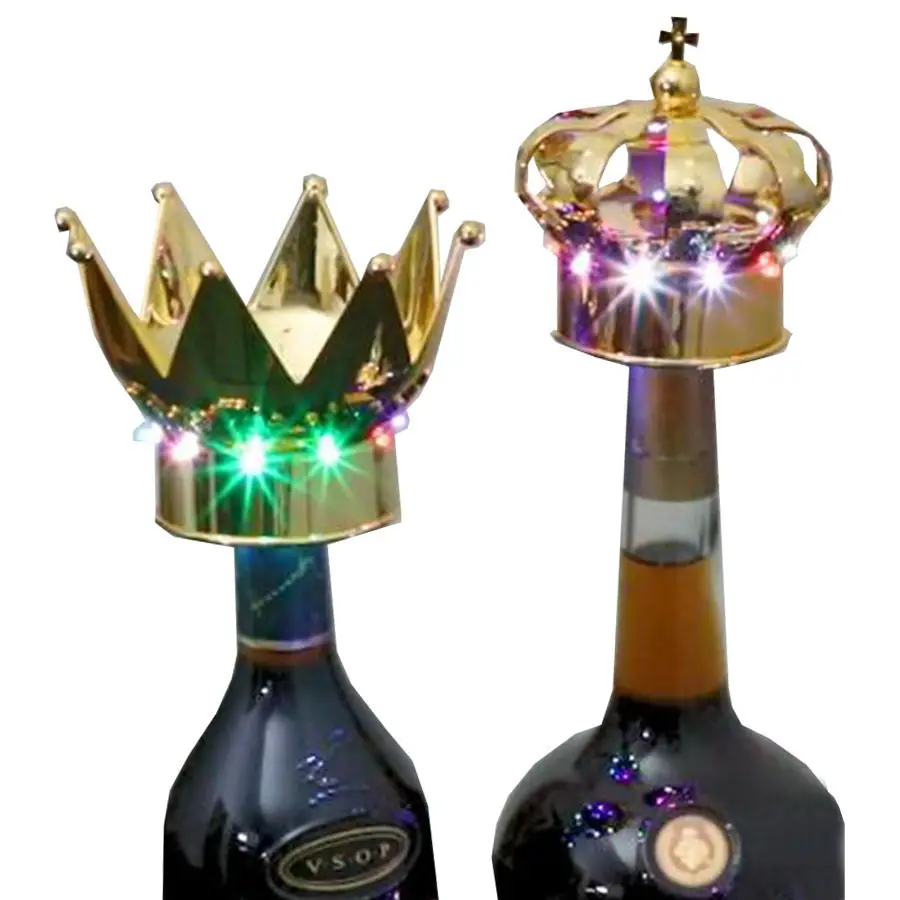 modern design Nightclub bar LED Strobe Champagne Wine Bottle Topper Sparkler Flash Sticks Bottle Flash Baton Champagne Crown