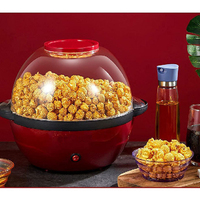 Machine à Popcorn Automatique PSO Neuve et Compacte pour Usine de Snacks, Haute Puissance 850W 220-240V, Prise Européenne, Idéale pour le Caramel