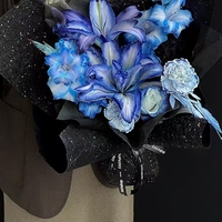 Papier d'emballage pour fleurs LUCIA 38*59cm 150g, matériel d'emballage pour bouquets, fournitures d'emballage pour fleurs pour la Saint-Valentin ZLF160660