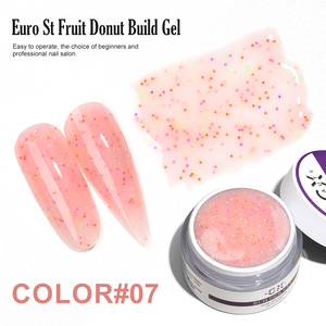 Caixuan Nails Supplies Euro St Fruit Donut Build Gel Polish <span class=keywords><strong>Flora</strong></span> Series Gel d'extension d'ongles professionnel - Product Image 4