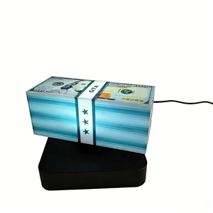 Lámpara de Levitación Magnética HCNT con Control Táctil de Dólares Estadounidenses (USD) y 3 Colores de Luz, Decoración Creativa para el Hogar, Regalo de Cumpleaños, Luz con Diseño de Billete - Product Image 1