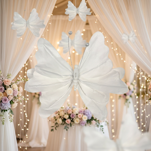Giant 3D Butterfly Paper <b>Flower</b> <b>Wall</b> <b>Decor</b> Floral Centerpiece Accent for Table Display Event Backdrop - Product Image 4