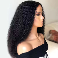 Perruque frontale en dentelle HD 13x6 sans colle, cheveux humains vierges bruts vietnamiens, raides ou bouclés, pour usage quotidien, tendance, livraison rapide