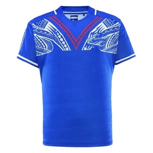 Jersey Pria Dewasa Samoa Tonga Selandia Baru Super Rugby League 100% Poliester Anti-UV Anti-Bakteri Cetak Sublimasi Desain Baru - Product Image 3
