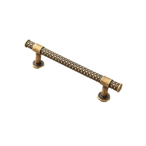 Tirador de bronce antiguo de un solo orificio para gabinete de vino, armario, cajón, puerta, tirador simétrico de zinc para muebles, barras de tracción Matrix - Product Image 5