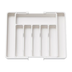 Organizzatore per Cassetti Espandibile a Due Livelli Senza BPA, Vassoio Porta Utensili <span class=keywords><strong>da</strong></span> Cucina per Posate e Stoviglie - Product Image 6