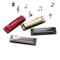 1pcs Woodwind Music Instrument 10 Holes for Rock Country Folk Jazz Melodica Swan Harmonica Diatonic Blues Harp Mouth Organ