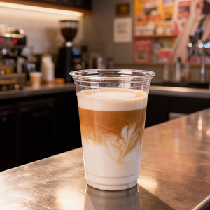 Vasos de plástico PET transparente rígido de 12oz, 16oz y 20oz al por mayor, libres de BPA, vasos para estadios, vasos esmerilados con logo personalizado impreso para bodas - Product Image 4