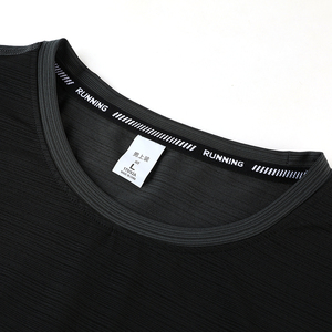 Chemise pour homme personnalisée en stock vierge brodée de haute qualité nylon polyester hommes quantité pas cher <span class=keywords><strong>prix</strong></span> unisexe t-<span class=keywords><strong>shirt</strong></span> de gym - Product Image 4