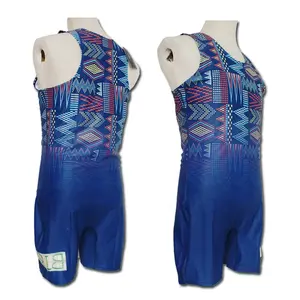 High Quality Custom Sublimation Rowing Suits Mens Training Clothes Low MOQ OEM Rowing Unisuit All In One Design For Club
