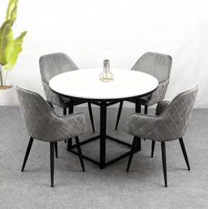 Sillón de Terciopelo de Lujo con Diseño Acolchado y Patas de Metal para Hotel Boutique y Cafetería Elegante, Directo de Fábrica - Product Image 2