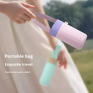 Paraguas Mini de Bolsillo con Protección Solar y de Lluvia, Doble Uso, con Logotipo Impreso para Mujer, 50% de Descuento, Stock Disponible para Mayoristas - Product Image 3