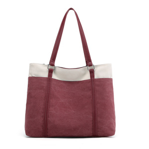 Bolso de Mano Ligero para Portátil, Bolso de Hombro de Lona para Mujer, Bolso de Gran Capacidad, Bolso de Lona para el Trabajo - Product Image 5