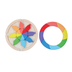 <span class=keywords><strong>Puzzle</strong></span> en <span class=keywords><strong>bois</strong></span> arc-en-ciel, blocs à empiler, <span class=keywords><strong>puzzle</strong></span> <span class=keywords><strong>mandala</strong></span> en spirale coloré, éducation Montessori pour enfants - Product Image 3