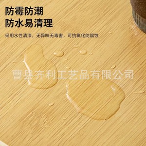 Bamboo Serving <b>Trays</b> With Handle For <b>Tea</b> Snacks Food Household Use - Product Image 4
