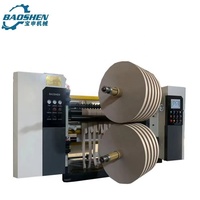 Máquina Cortadora de Papel Kraft Totalmente Automática, Accionada por Motor Delta, de Alta Productividad, Cortadora y Rebobinadora de Adhesivos para Rollos Grandes