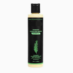 Champú Vegano Orgánico de Romero para Engrosar el Cabello, Fórmula con Queratina Hidrolizada para Suavizar y Alisar el Cabello Fino y la Caída del Cabello - Product Image 1