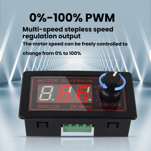 Controlador de velocidad del <span class=keywords><strong>Motor</strong></span> de CC <span class=keywords><strong>PWM</strong></span> de alta potencia 500W 9-60V 12A oscurecimiento del codificador para ventiladores componentes electrónicos de motores industriales - Product Image 6