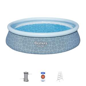 <span class=keywords><strong>Piscina</strong></span> Inflable Redonda <span class=keywords><strong>Bestway</strong></span> 57371/57371E de Instalación Rápida, 4.57 m X 1.07 m, PVC Resistente, para Jardín - Product Image 2