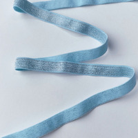 Ruban élastique en nylon et spandex bleu rose de 10 mm, franges pour la décoration de lingerie, robes et vêtements