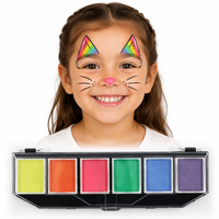 Peinture faciale chinoise multicolore de haute qualité, peinture corporelle pour femme nue
