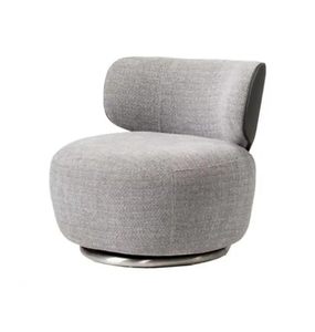 Sillón Individual Giratorio Moderno de Tela para Sala de Estar Pequeña, Balcón, Hotel y Muebles para el Hogar - Product Image 6