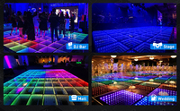 TSINYE LED Matrix Light Tanzfläche Bühnen lichter für Hochzeit 48 leds Gehärtetes Glas Infinity Mirror Panel 3D-Effekt LED-Licht