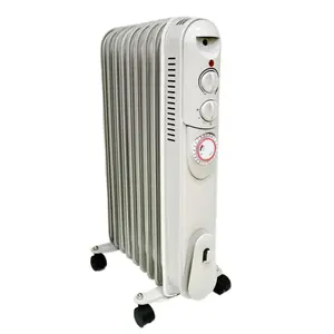 Calentador de radiador eléctrico lleno de aceite BODE 1500W/2000W/2500W con temporizador para calefacción doméstica