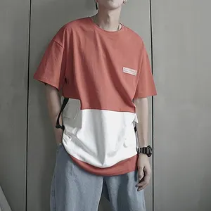 사용자 정의 새로운 힙합 스타일 높은 좋은 품질 남성 인과 두 톤 streetwear 티셔츠