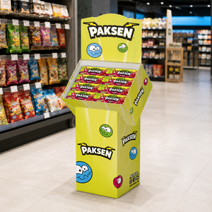 Exhibidor de Piso Corrugado Angulado para Dulces y Golosinas, Fácil de Instalar para Mayor Comodidad y Alimentos de Supermercado - Product Image 2