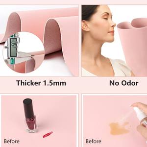 Vente en gros d'usine <span class=keywords><strong>OUBA</strong></span> Modèle 002 Salon de manucure rose Durable Haute qualité Accoudoir pliable Tapis de nail art PVC souple - Product Image 5