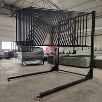 Factory Sell Modern Flooring Hanging Rug Rack Carpet Display Stand